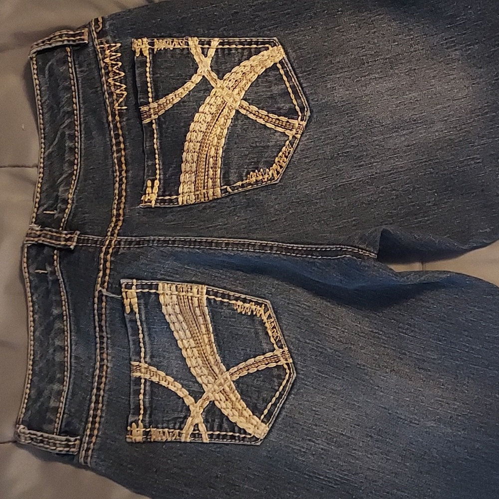 Nine West Women's Dark Blue Boot Cut Jeans